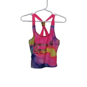 Limited Too Girls Mermaid Squad Swim Top Size 6X Pink skuG